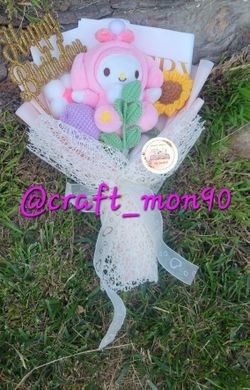 Bouquet De Flores Crochet My Melody 