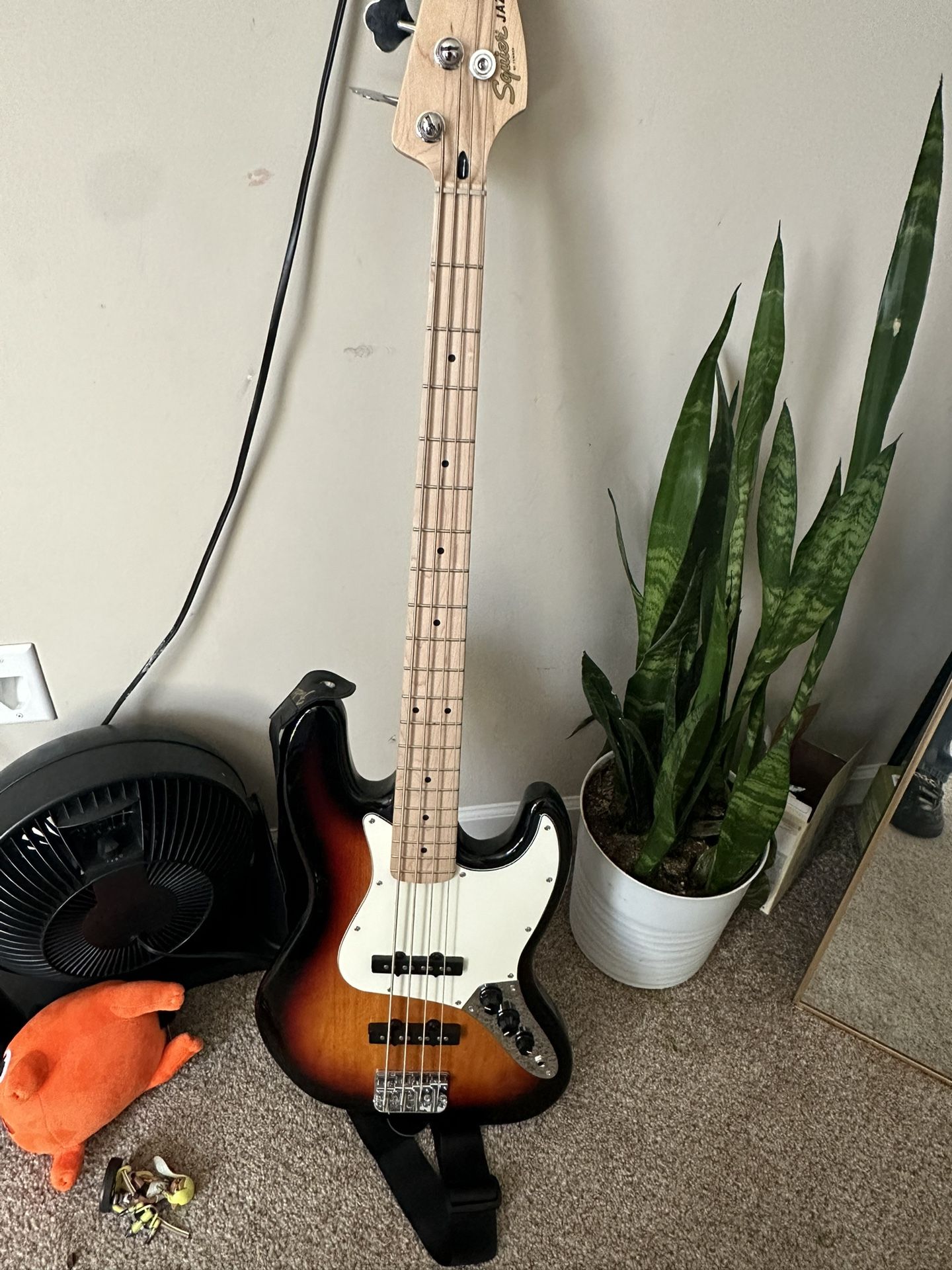 Squire Bass with Fender Amp