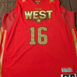 Lakers Pau Gasol  Size XXL Adult All-Star Authentic swingman jersey