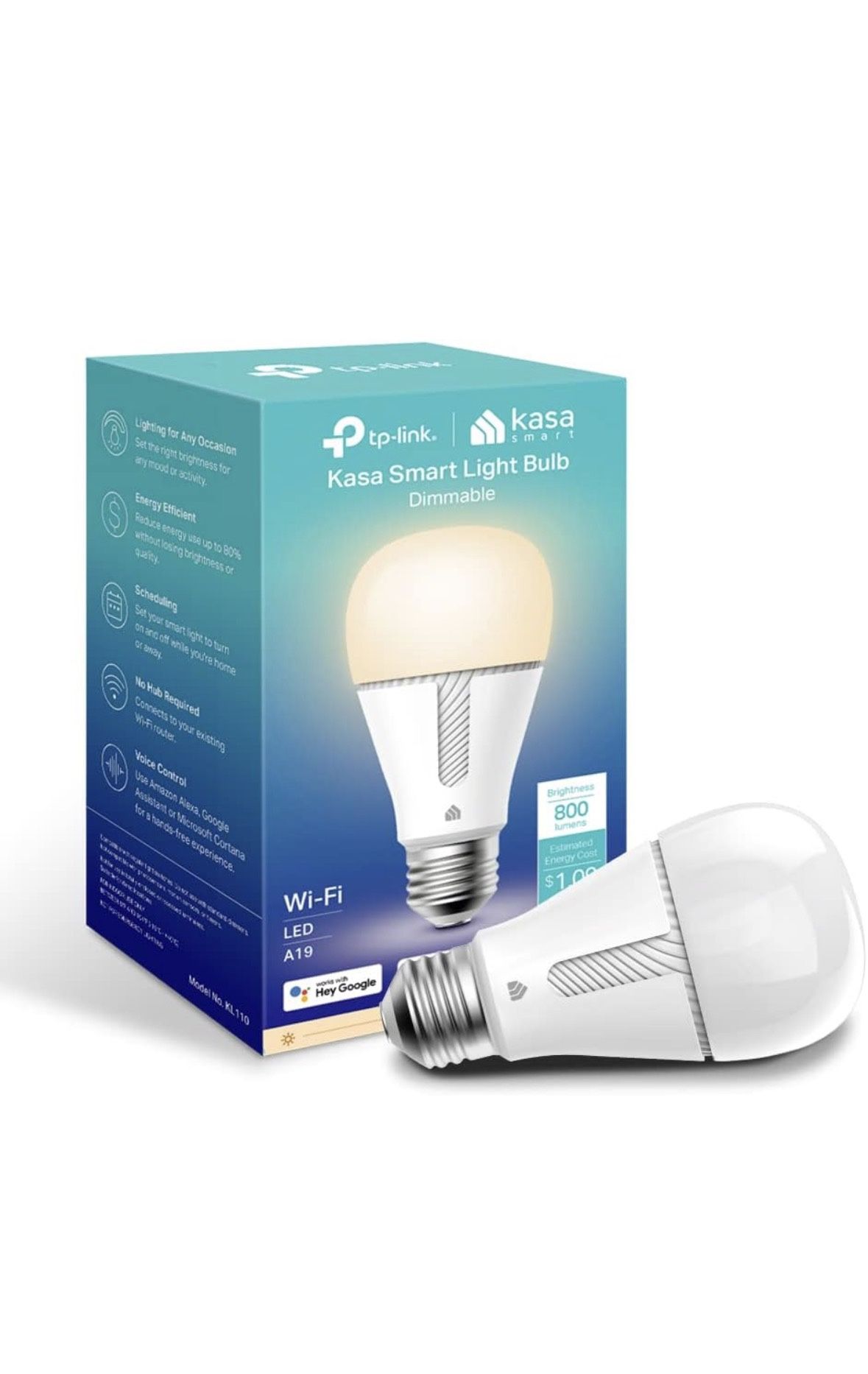 2 Smart Bulbs- Google/Alexa Compatible