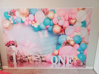 Baby's First Year Photo Back Drop.