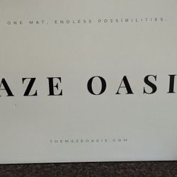 New - MAZE OASIS Stone Bath Mat Set (2 Pack) 