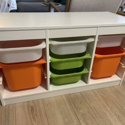 IKEA Trofast Kids Storage Unit With Bins