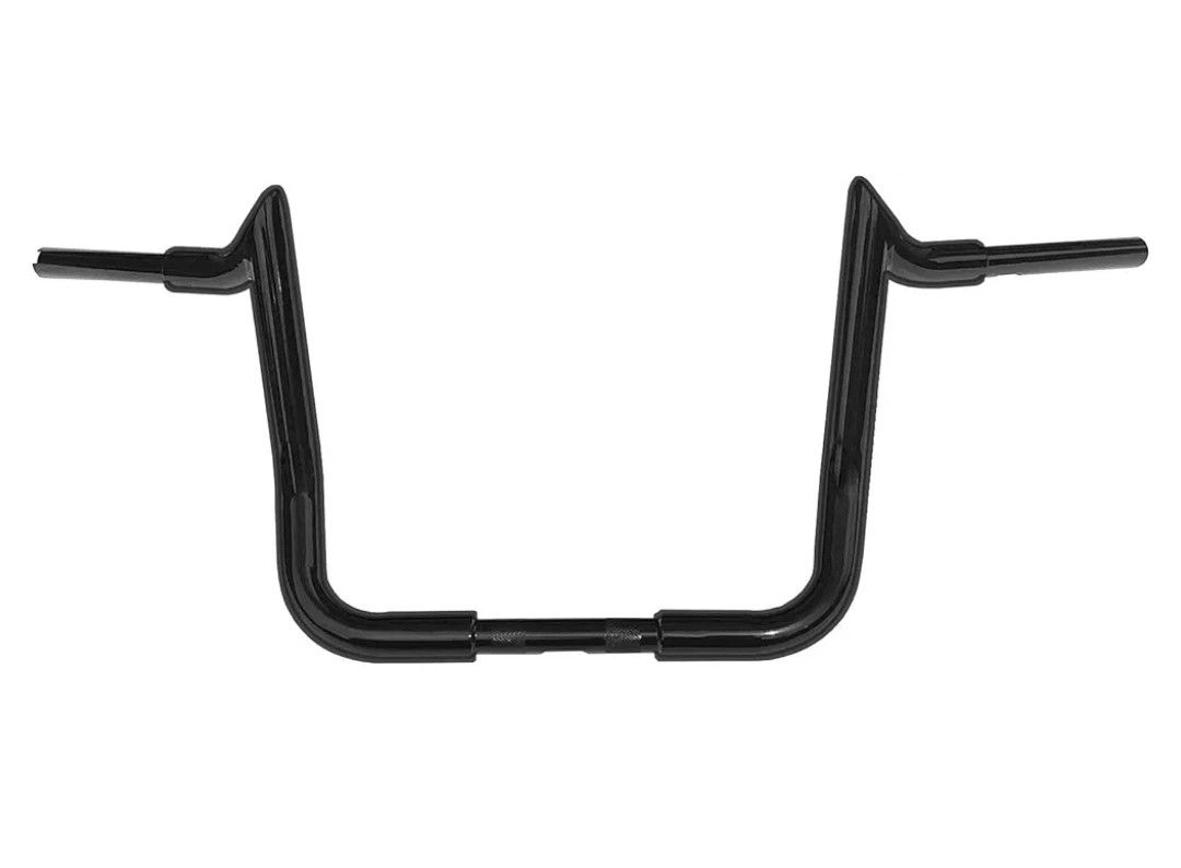 NEW Gloss Black 12" Rise Ape Hanger Bar Motorcycle Handlebar Meathook style Bars Fit For 1 Harley Touring Electra Glide Street Glide Ultra Lim