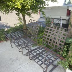 Patio Chairs With Ottoman Or Side Tables