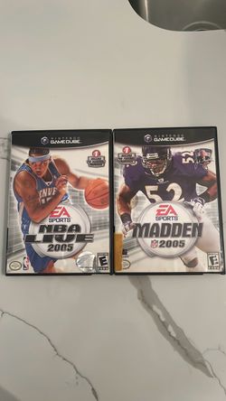 NBA Live 2005 & Madden NFL 2005 Nintendo GameCube