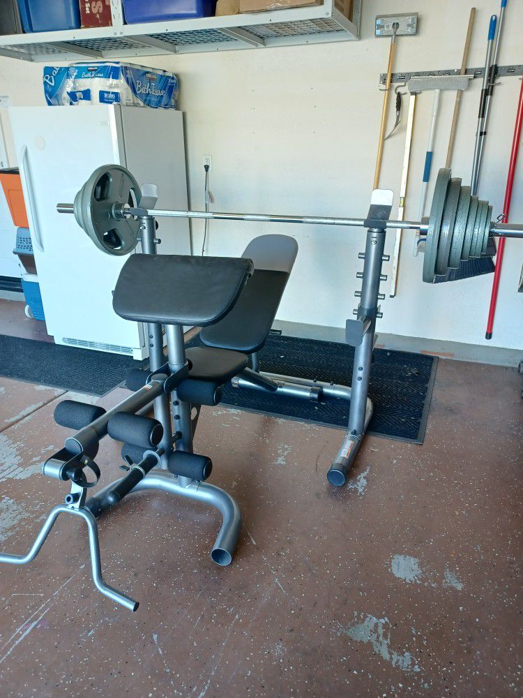 Olympic Style Weight Rack & Bench Combo