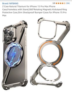 Z Case Natural Titanium for iPhone 15 Pro Max Phone
