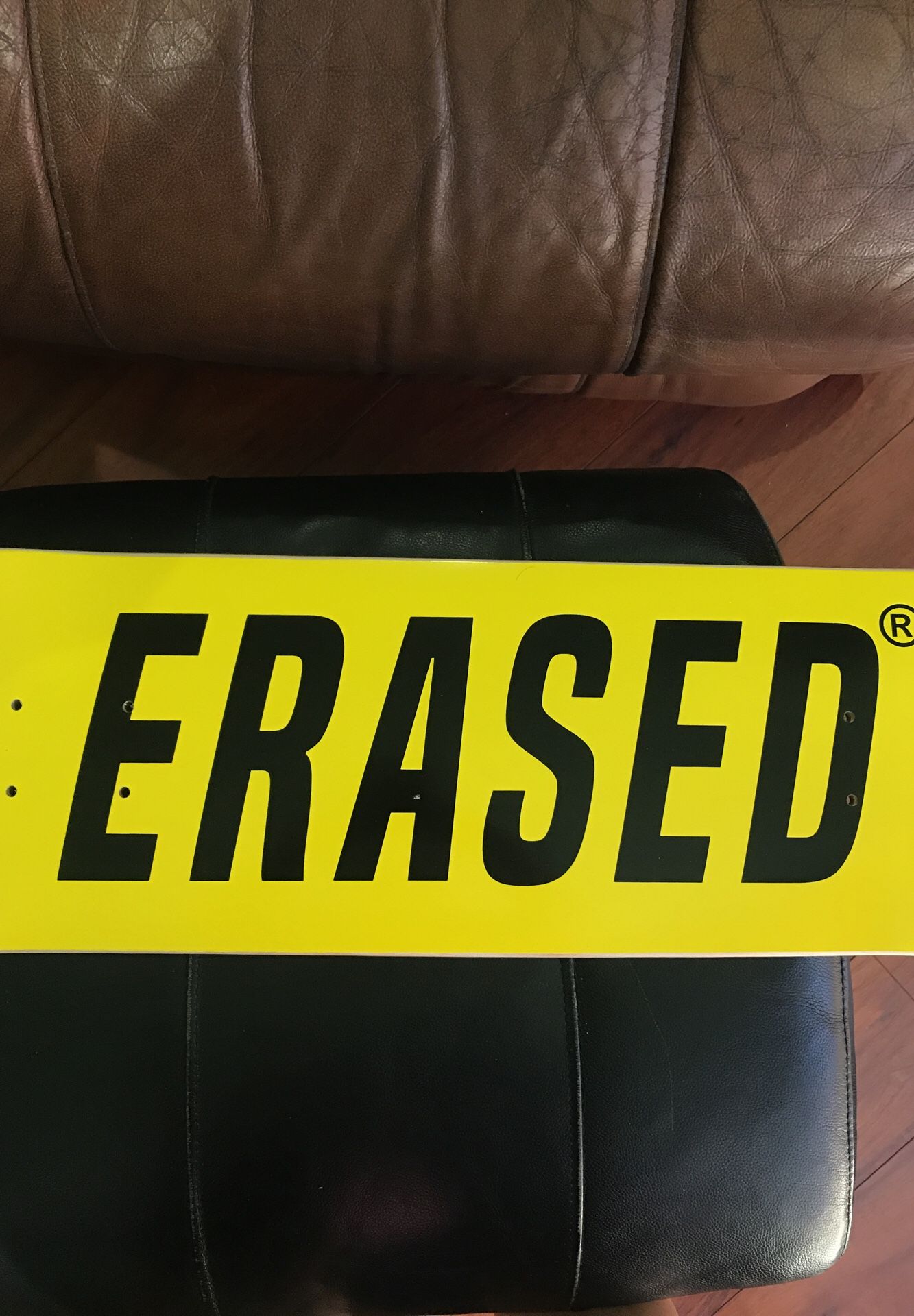 ErasedxProject Erased Project Skateboard Deck Yellow 7.75