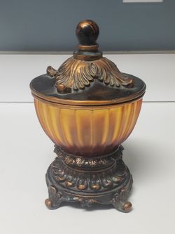 Translucent Lucite Lidded Jar