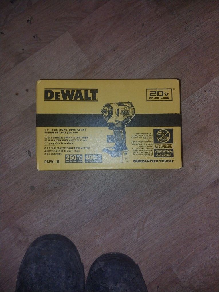 DeWalt 20v 1/2 In Impact Wrench Xr