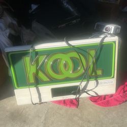 Lighted Vintage Kool Clock Sign