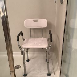 Shower Bench With Arms & Back (Used Twice) $25