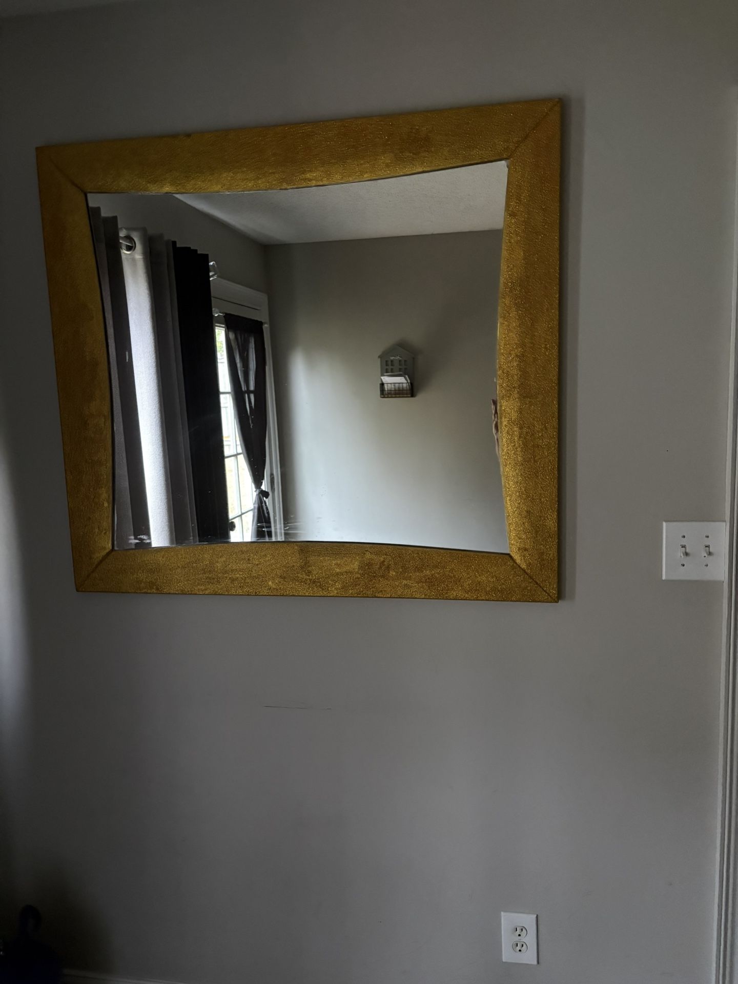 Extra Large Gold Glitter Mirror 