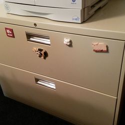 Hon 2 drawer metal file cabinet With Keys