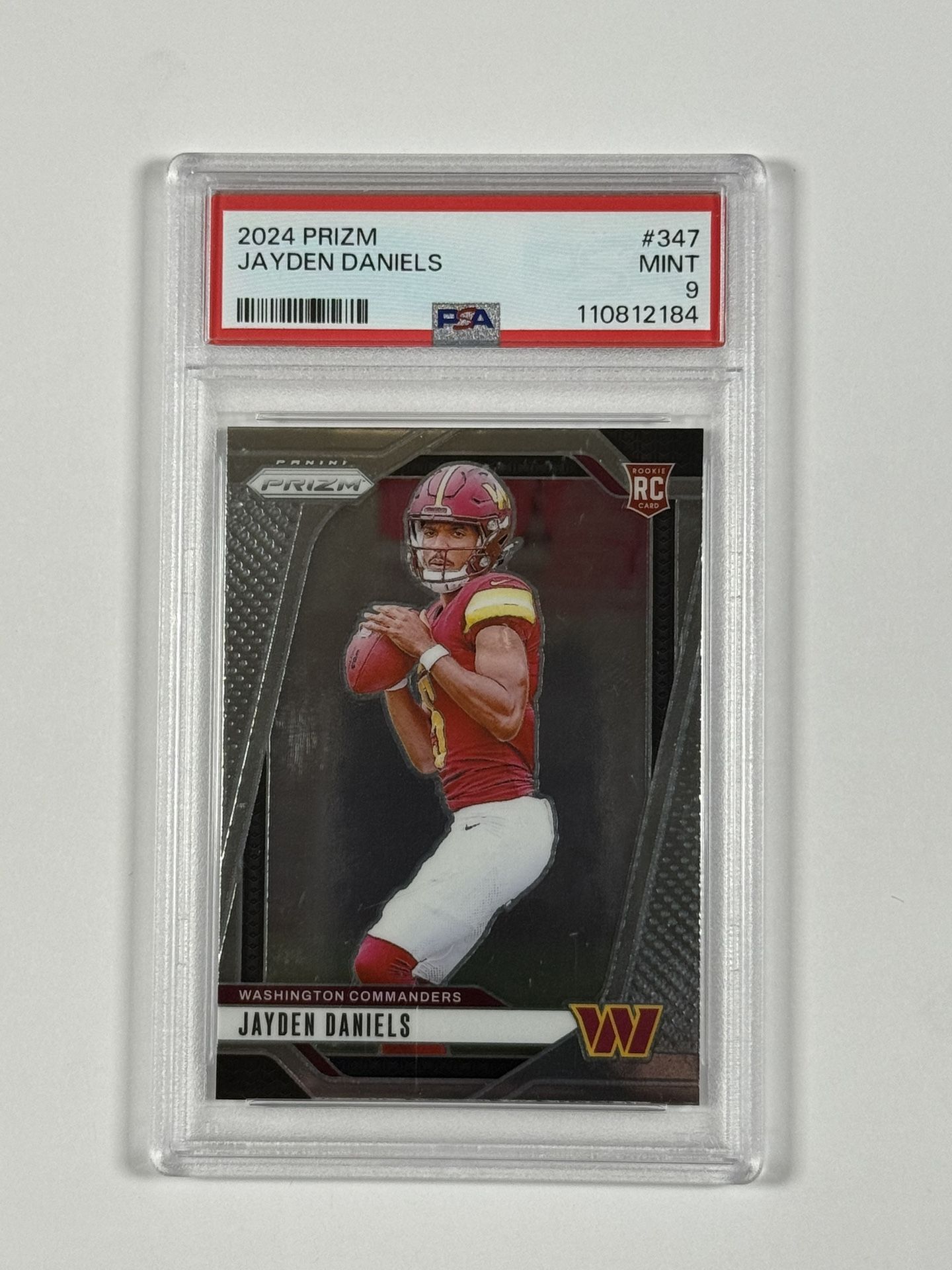 2024 Panini Prizm #347 Jayden Daniels RC PSA MINT 9