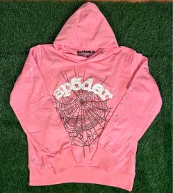 Light pink sp5der hoodie size small