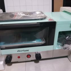Brand New Super Cute All In One Kitchen Gadget Appliance With Toaster Over Coffee Machine Grill Top