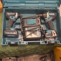 Makita Kit Impact And Hammer Drill