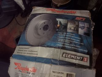 2 rotors with front axle set ceramic brake pads