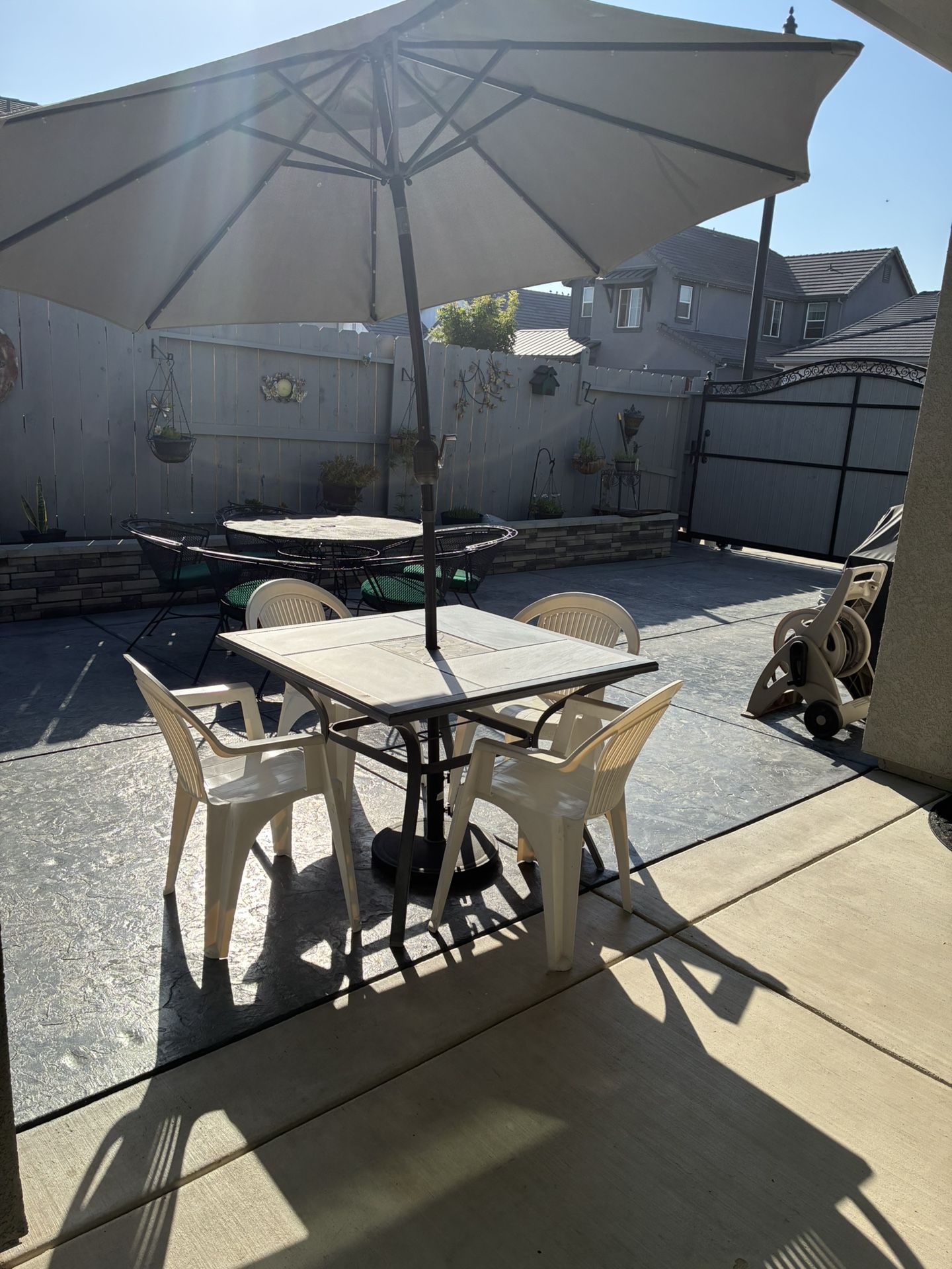 Patio Table With Umbrella