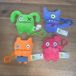 Ugly Dolls Movie Plush Stuffed Animal Keychain Bundle Like New 5” Tall