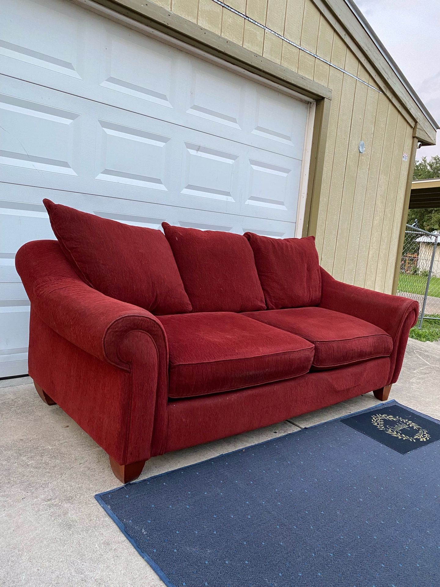 Free Delivery Large Red Sofa for Sale in San Antonio, TX OfferUp