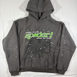 Grey Sp5der Hoodie 