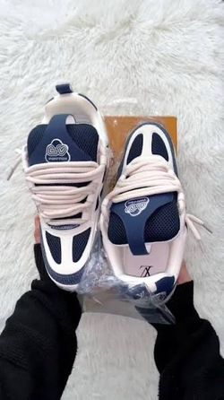 Louis Vuitton Skate Sneaker Navy 8.5 Collier County