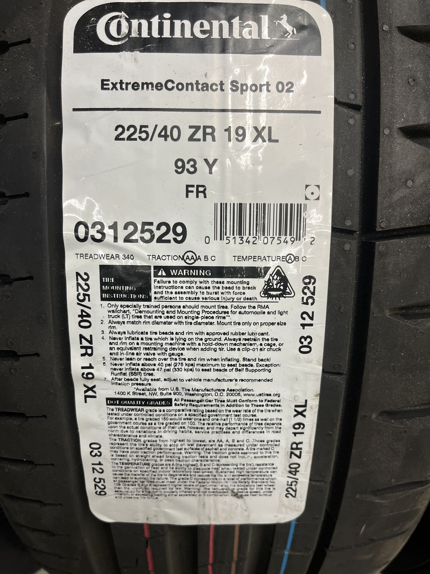 Continental Sport 02 Tires