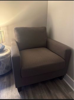 Accent grey chair
