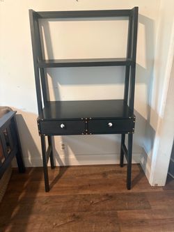 Navy blue writing desk