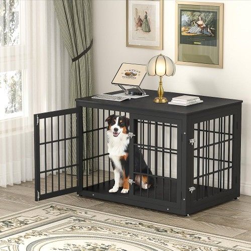 42 Inch Heavy Duty Dog Crate Furniture for Large and Medium Dogs