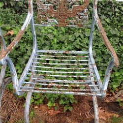 Antique Cast Iron Garden Chairs