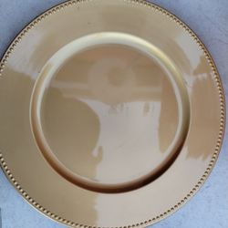 42  Plates Color Gold For A Party Big Pate