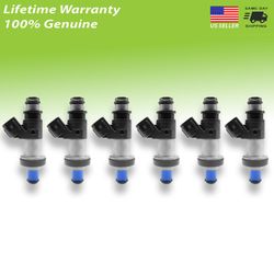 OEM Keihin x6 Fuel Injectors For 2000-2004 Honda & Acura 3.2 3.5 v6 #06164P8EA00