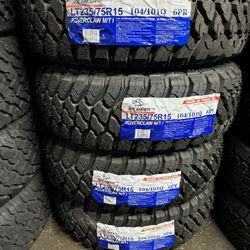 LT 235/75/15 ATLANDER M/T -NEW TIRES $115 EACH TIRE/ CADA LLANTA- INSTALLED AND BALANCED
