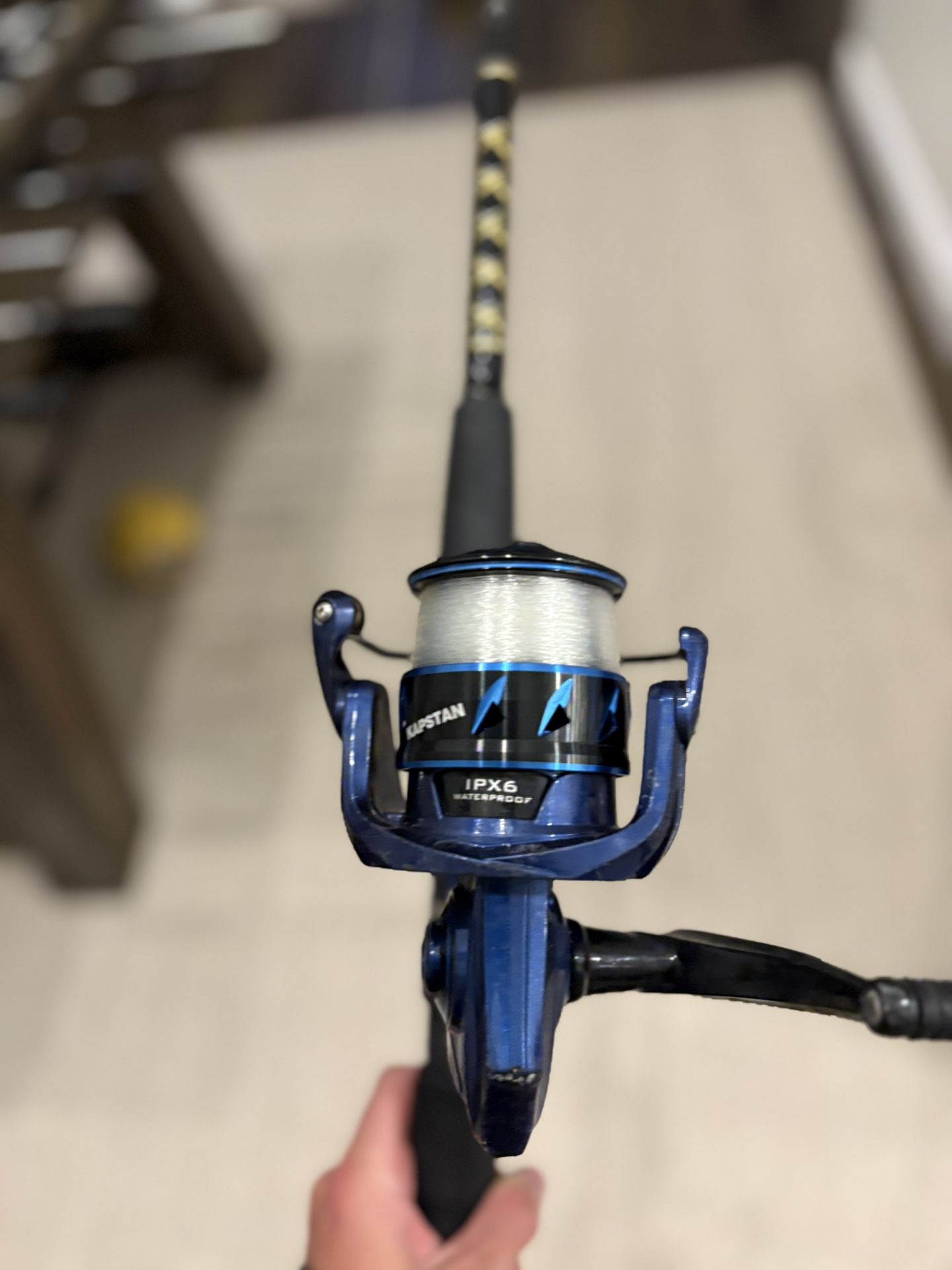 Kastking 6500 Reel With a Kunan Medium Action Rod