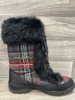 Coach Jennie Plaid Snow Boots Women’s Size 6.5 Winter Boots (A1D029720)