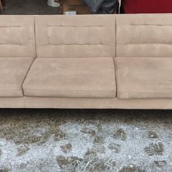 American Leather Suede Leather Couch 