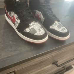 Mid SE newspaper jordan ones 