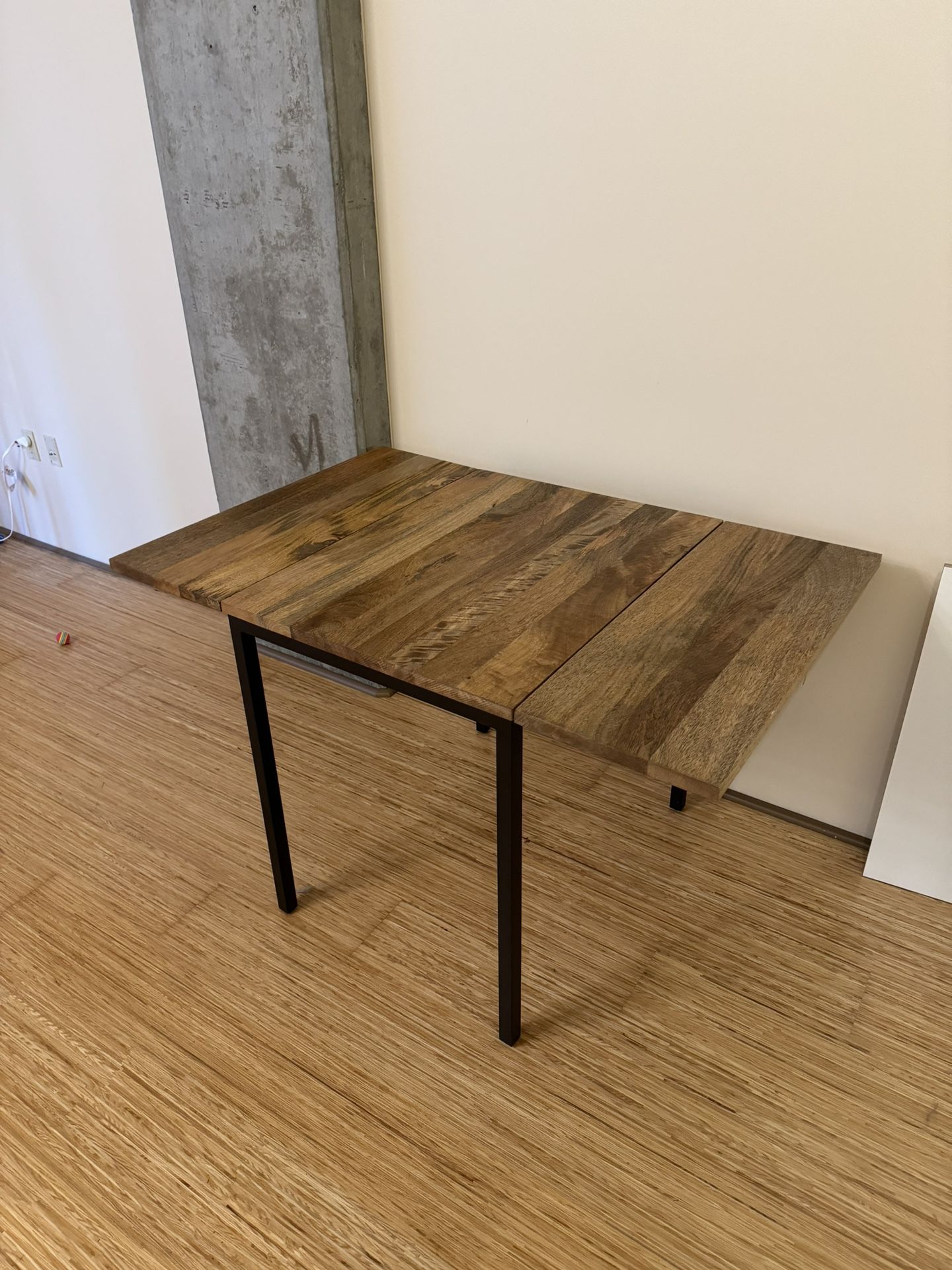 West Elm Box Frame Drop Leaf Expandable Table