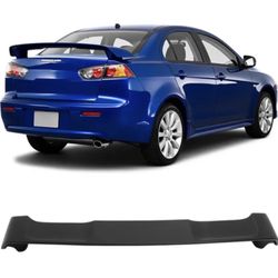 Fits 08-17 Mitsubishi Lancer OE Style Rear Trunk Spoiler Wing Lip Unpainted ABS
