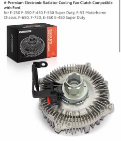 New! A-Premium Electronic Radiator Cooling Fan Clutch Compatible with Ford for F-250 F-350 F-450 F-550 Super Duty, F-53 Motorhome Chassis, F-650, F-75