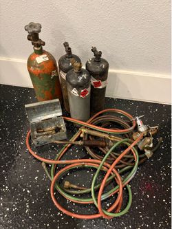 Welding Torch & Tank Set – Oxy Acetylene Setup (As-Is Lot)