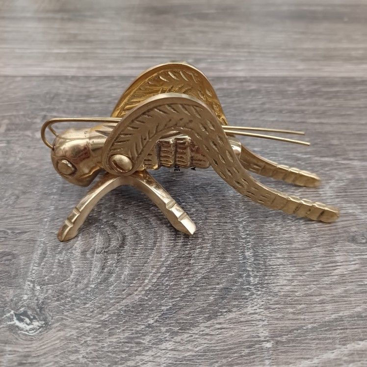 Solid Brass Lucky Hearth Cricket