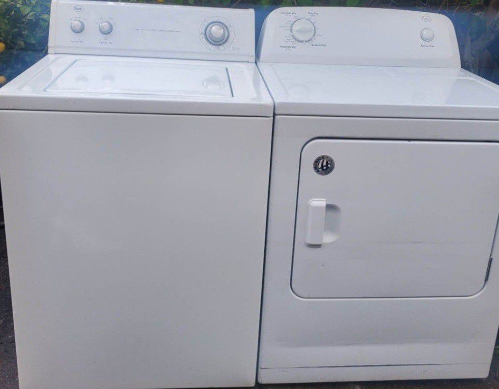 ROPER SET WASHER AND ELECTRIC DRYER WORKING EXELENT/ LIKE NEW  CONDITION 