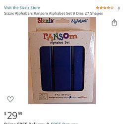 Sizzix Alphabet Set