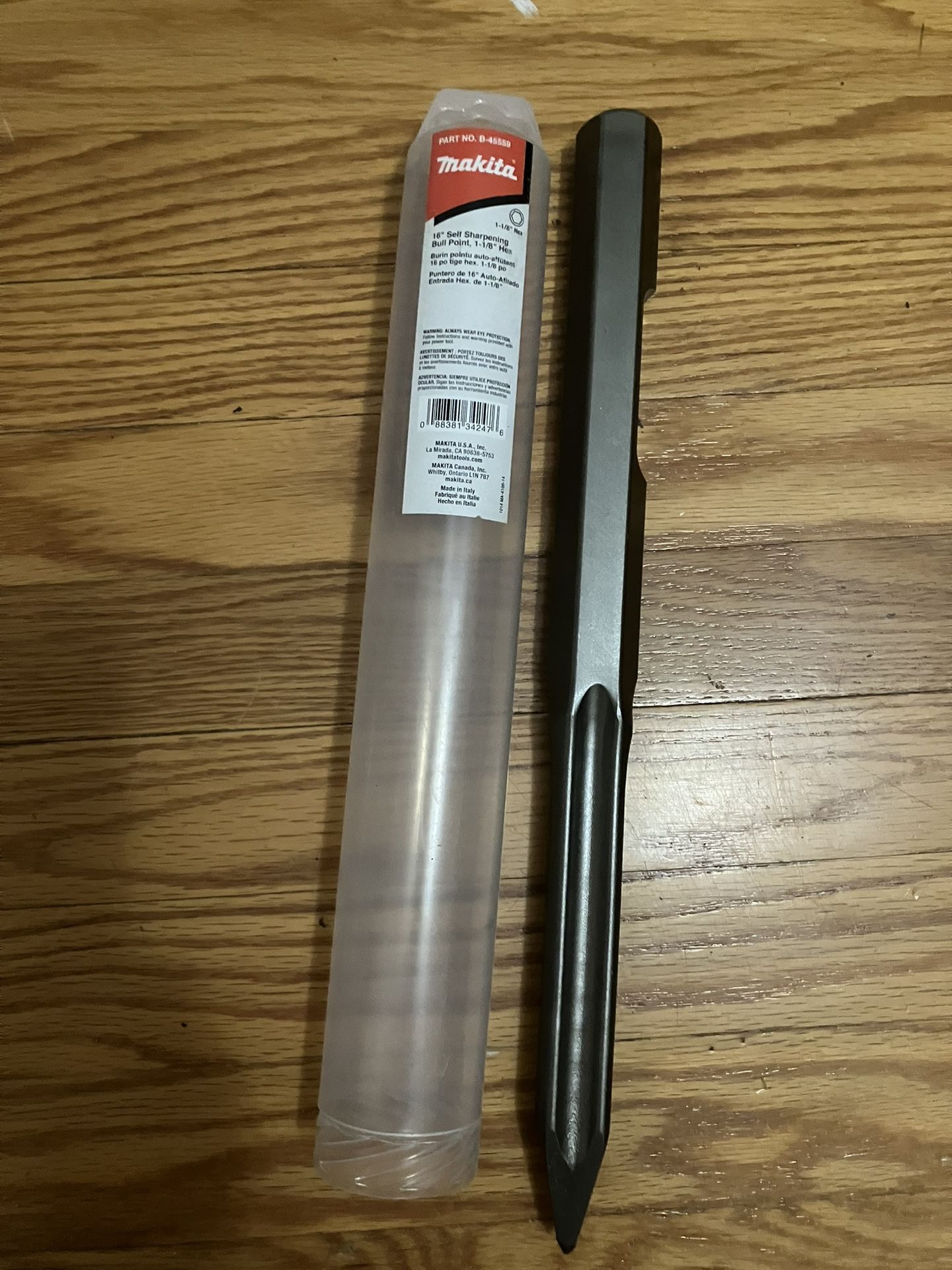 Makita 16 Inch Self Sharpening Bowl Point Inch 1 1/8 Hex