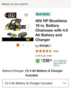 Ryobi Chain Saw